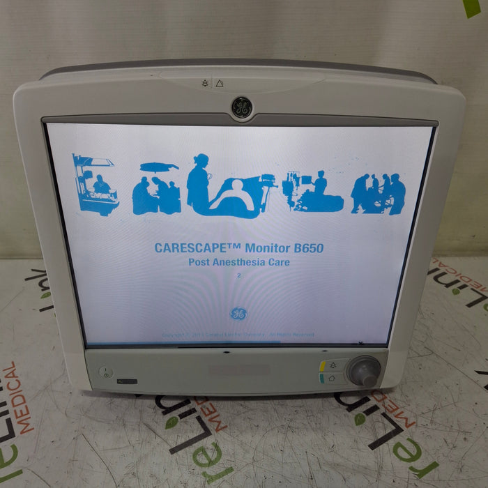 GE Healthcare Carescape B650 Post Anesthesia Care Patient Monitor