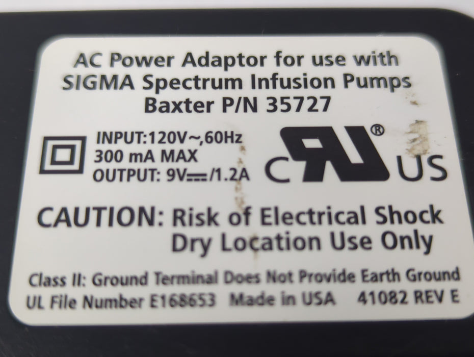 Baxter Sigma Spectrum 6.02.07 without Battery Infusion Pump