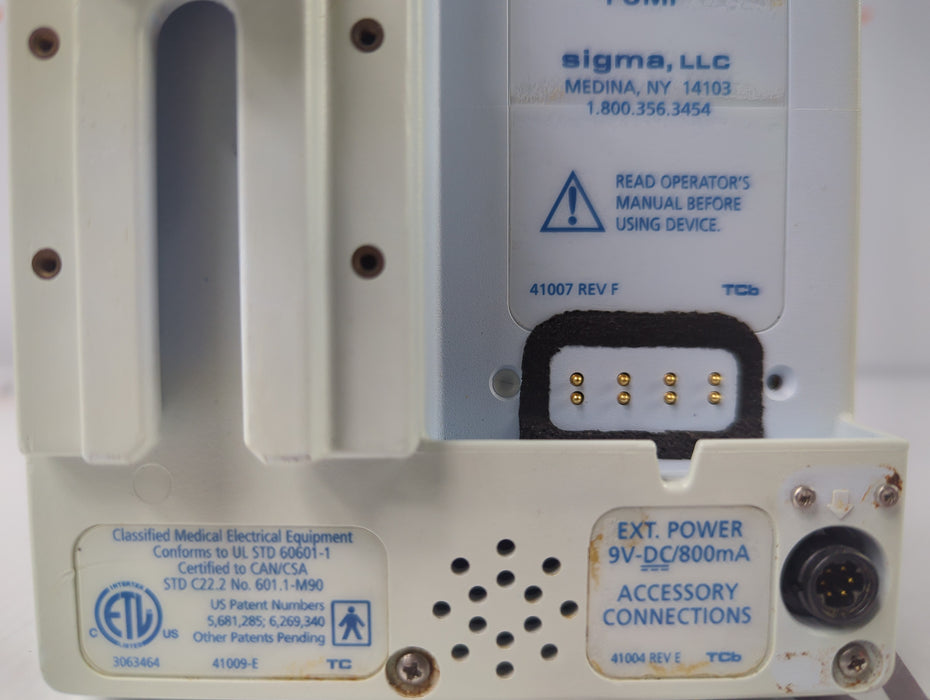 Baxter Sigma Spectrum 6.02.07 without Battery Infusion Pump