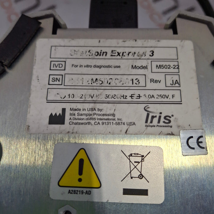 IRIS Medical StatSpin Express 3 Centrifuge