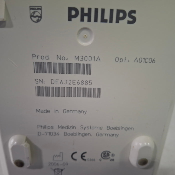 Philips M3001A-A01C06 Fast SpO2, NIBP, ECG, Temp, IBP MMS Module