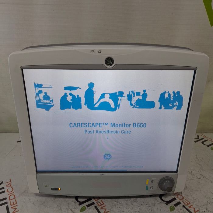 GE Healthcare Carescape B650 Anesthesia Care Patient Monitor