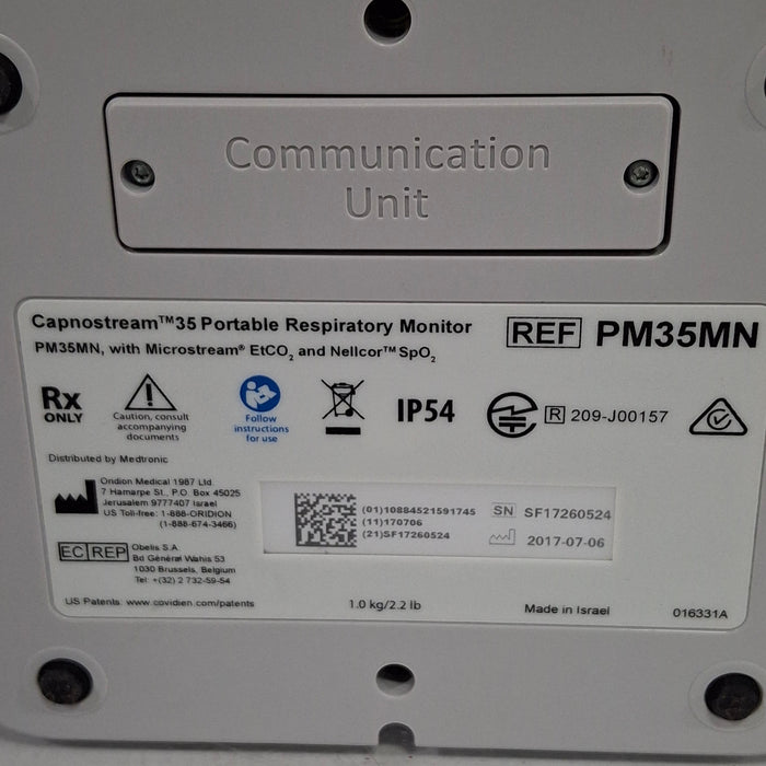 Medtronic Capnostream 35 Portable Respiratory Monitor