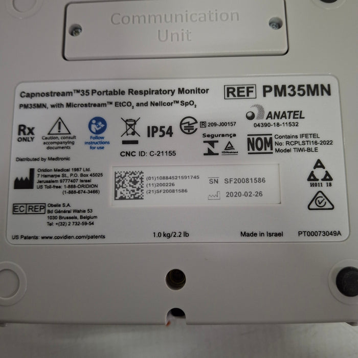 Medtronic Capnostream 35 Portable Respiratory Monitor