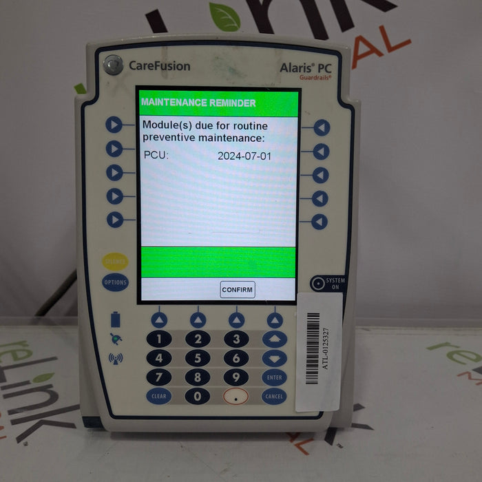 CareFusion Alaris 8015 Large Screen POC Infusion Pump