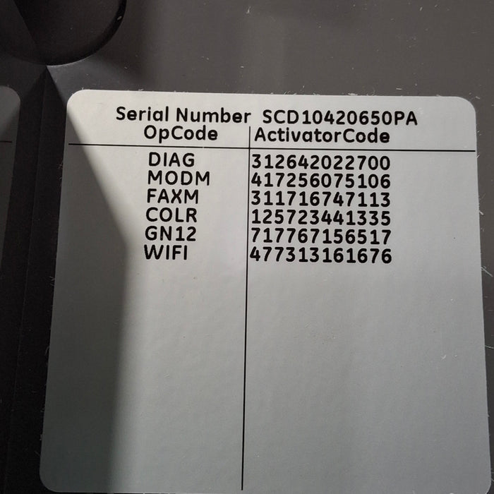 GE Healthcare MAC 5500 ECG without CAM Module