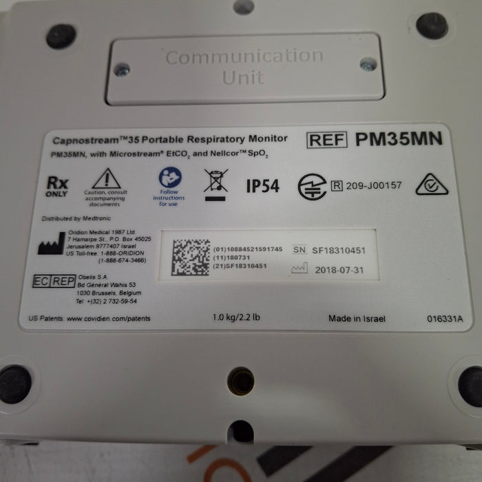 Medtronic Capnostream 35 Portable Respiratory Monitor