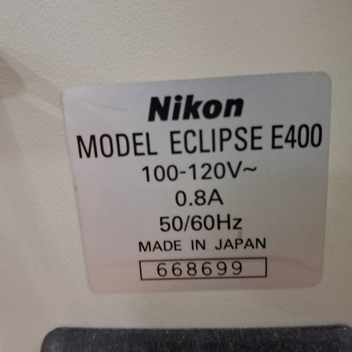 Nikon Eclipse E400 Binocular Microscope