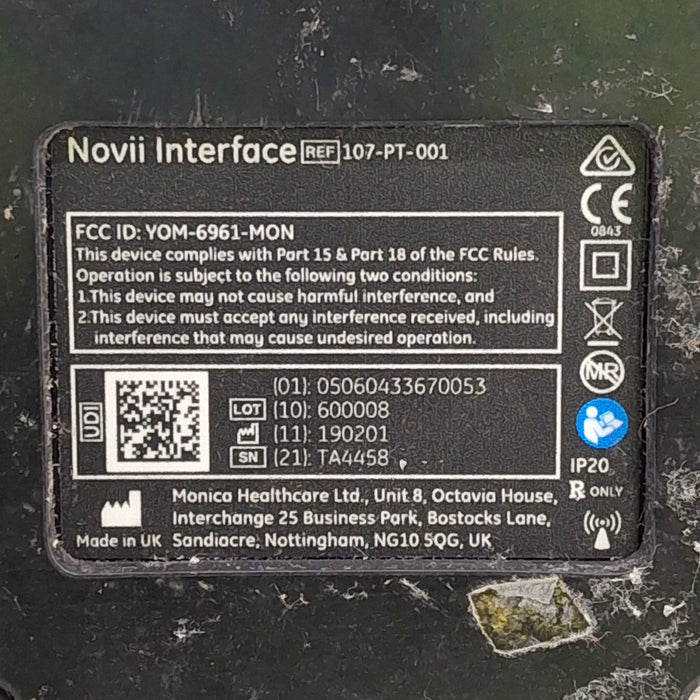 Monica Healthcare Limited 107-PT-001 Fetal Monitor