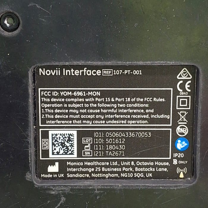 Monica Healthcare Limited 107-PT-001 Fetal Monitor