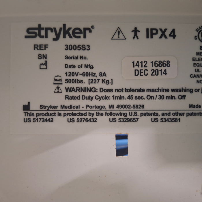 Stryker Secure III 3005 Hospital Bed