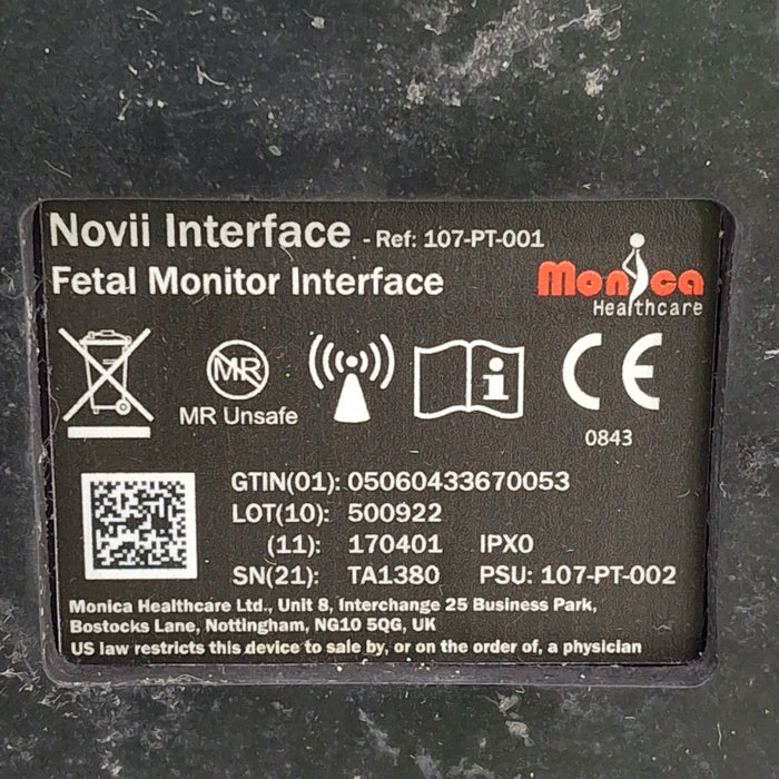 Monica Healthcare Limited 107-PT-001 Fetal Monitor