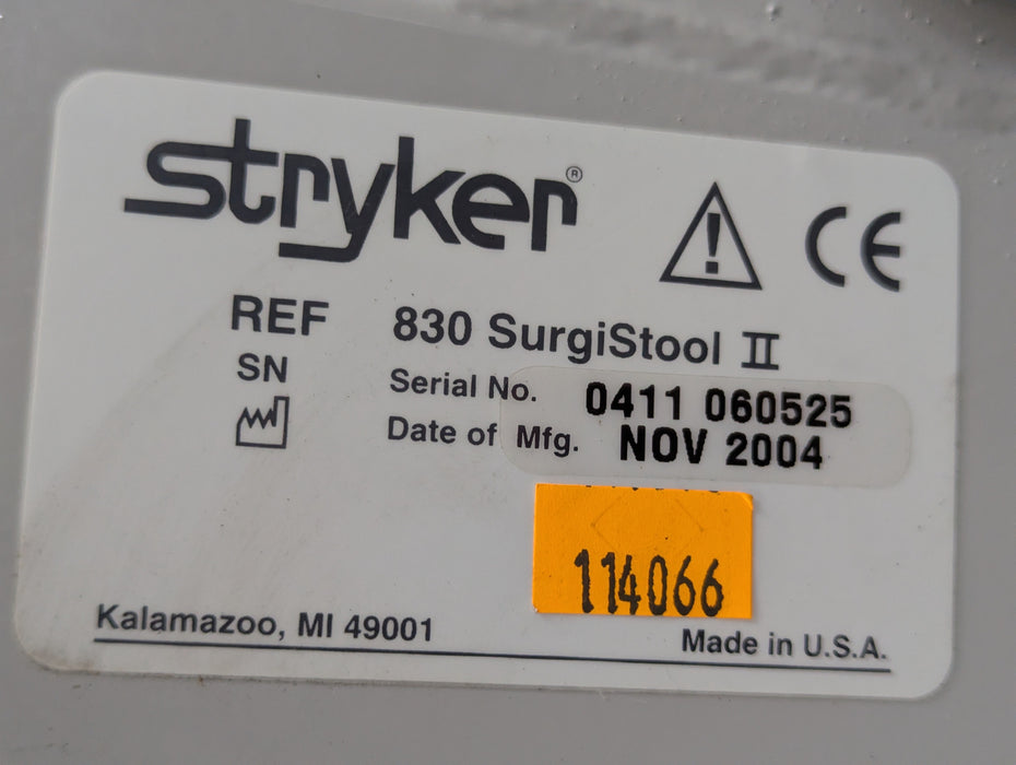 Stryker Surgistool II Surgical Stool