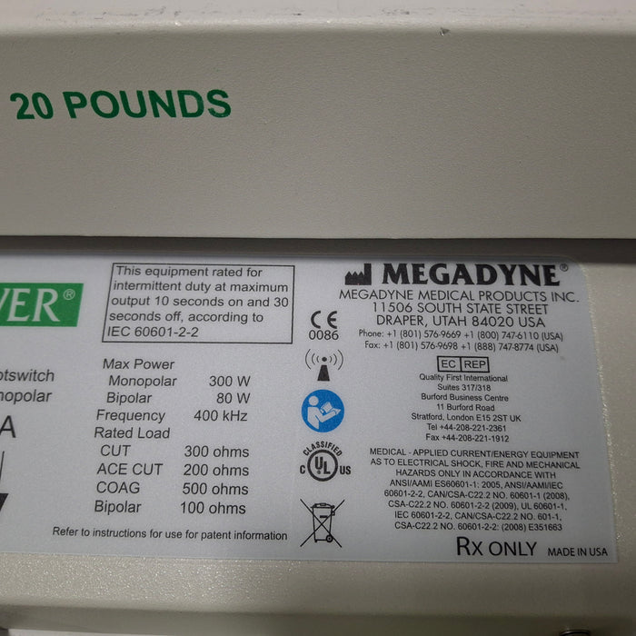 Megadyne Mega Power Electrosurgical Unit