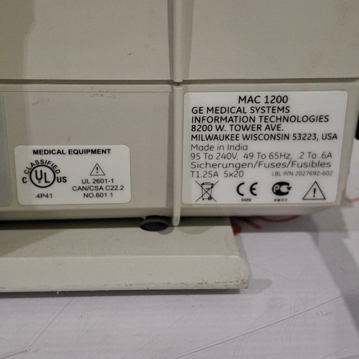 GE Healthcare MAC 1200 ECG