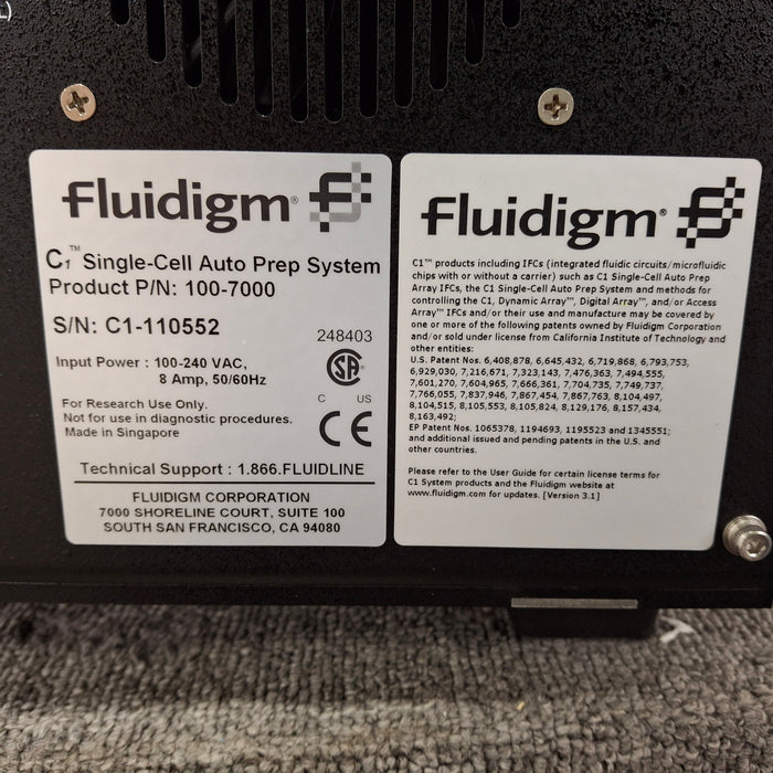 Fluidigm C1 Single-Cell Auto Prep System