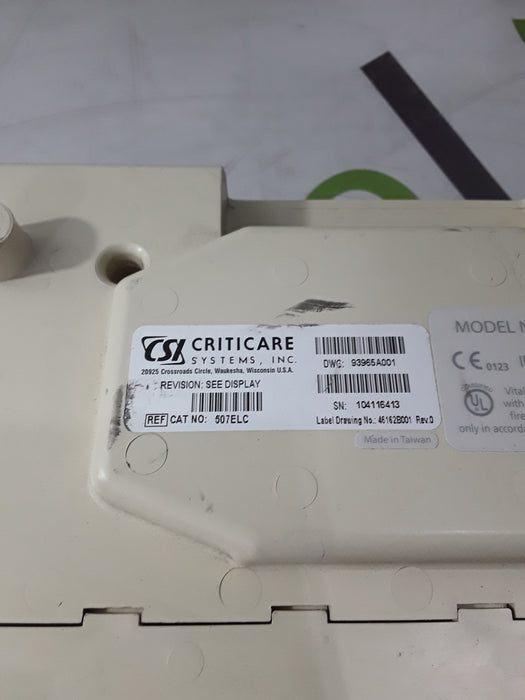 Criticare Scholar III Model 507 EL Vital Signs Monitor