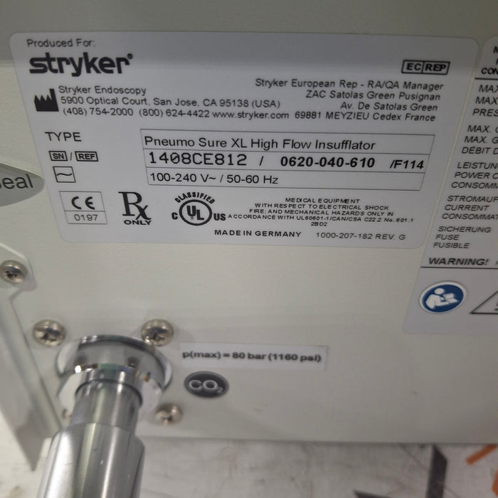 Stryker 620-040-610 Pneumo Sure XL High Flow Insufflator