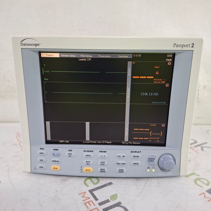 Datascope Passport 2 w/CO2 Patient Monitor