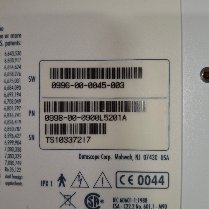 Datascope Passport 2 w/CO2 Patient Monitor