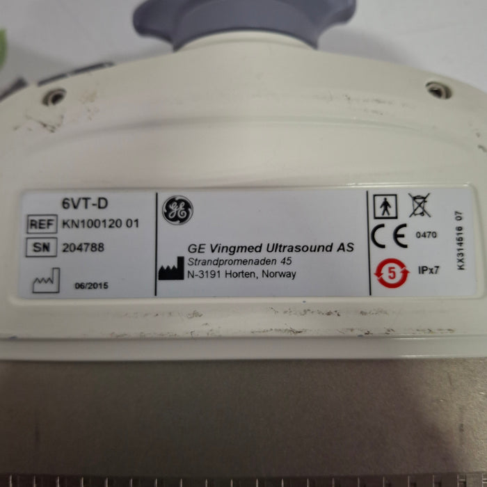 GE Healthcare 6VT-D Cardiac Transesophageal TEE Probe Transducer