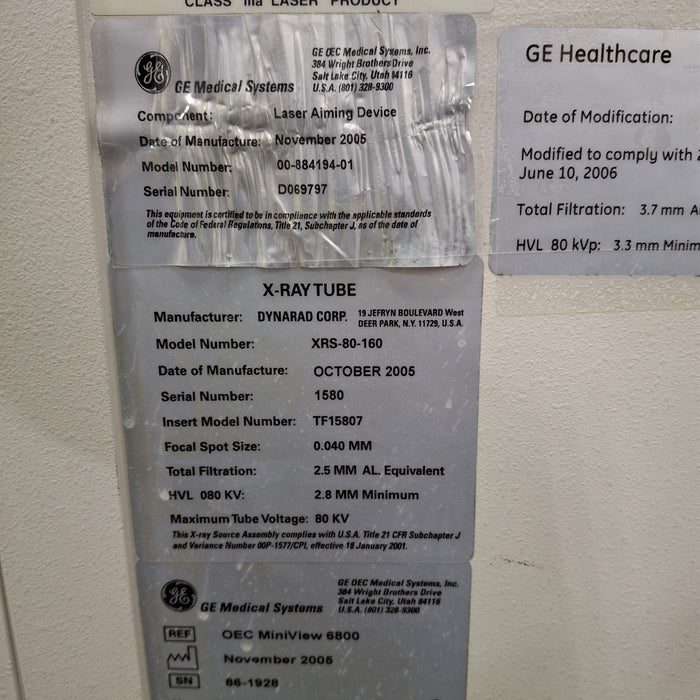 OEC Medical Systems Miniview 6800 C-Arm