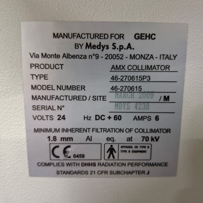 GE Healthcare AMX 4 Plus Portable X-Ray Unit