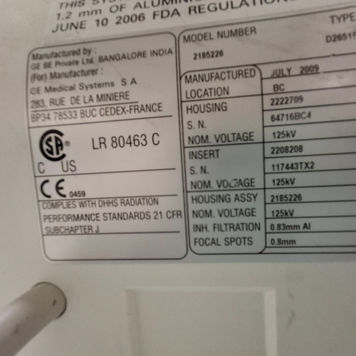 GE Healthcare AMX 4 Plus Portable X-Ray Unit
