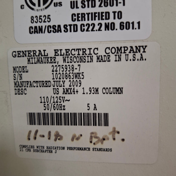 GE Healthcare AMX 4 Plus Portable X-Ray Unit