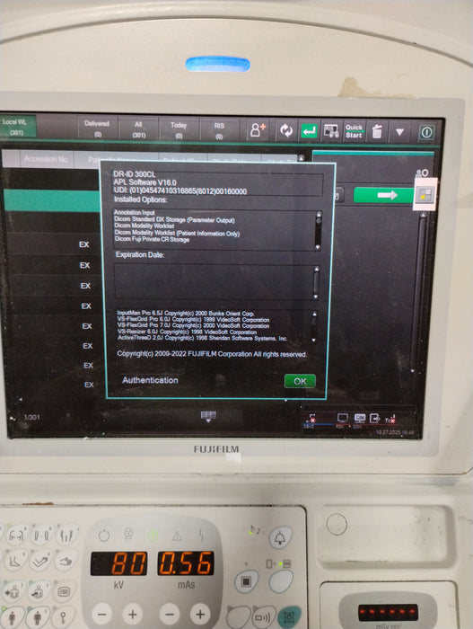 Fujifilm FDR Go Digital Mobile Radiography Unit