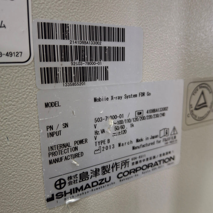 Fujifilm FDR Go Digital Mobile Radiography Unit