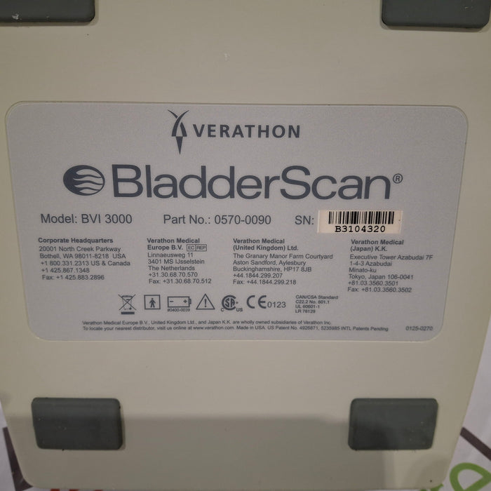 Verathon Medical, Inc BladderScan BVI 3000 Bladder Scanner