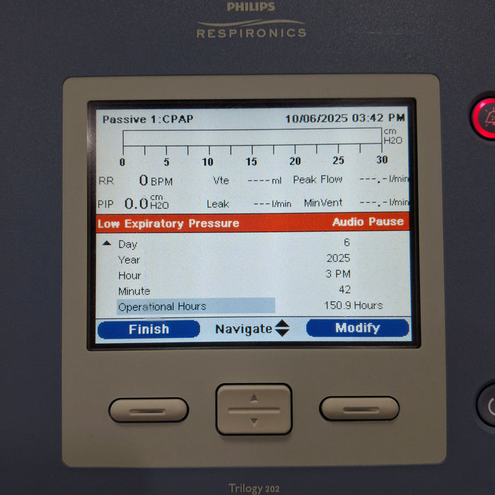 Respironics Trilogy 202 Ventilator
