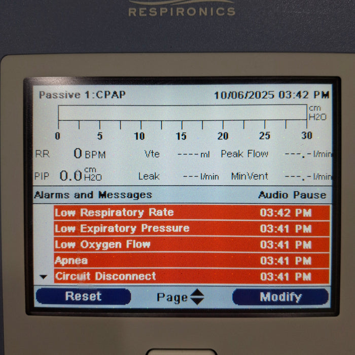 Respironics Trilogy 202 Ventilator