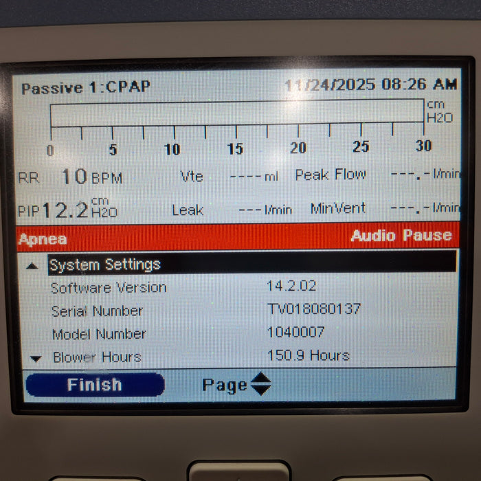 Respironics Trilogy 202 Ventilator