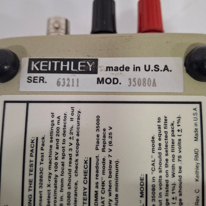 Keithley Instruments 35050A 35080A X-Ray Calibration Kit