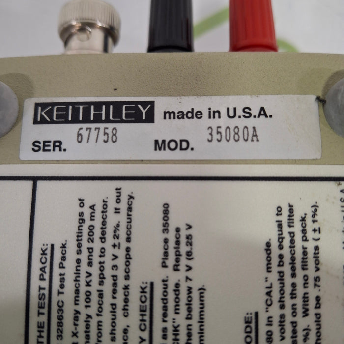 Keithley Instruments 35050A 35080A X-Ray Calibration Kit