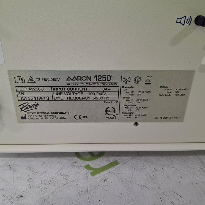 Bovie Aaron 1250 Electrosurgical Unit