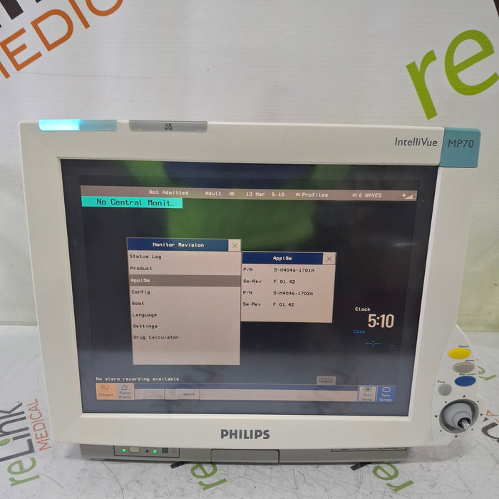 Philips IntelliVue MP70 Patient Monitor