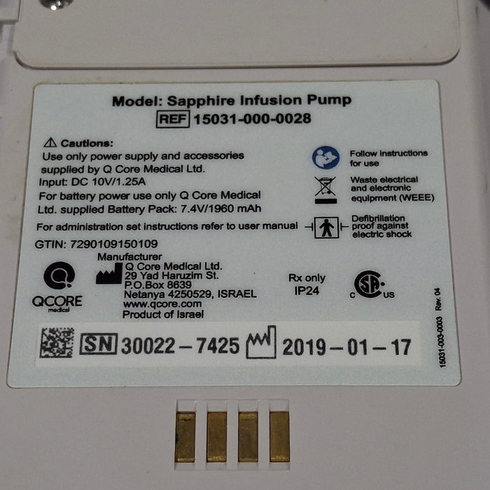 QCore Medical Sapphire Multi-Therapy Infusion Pump