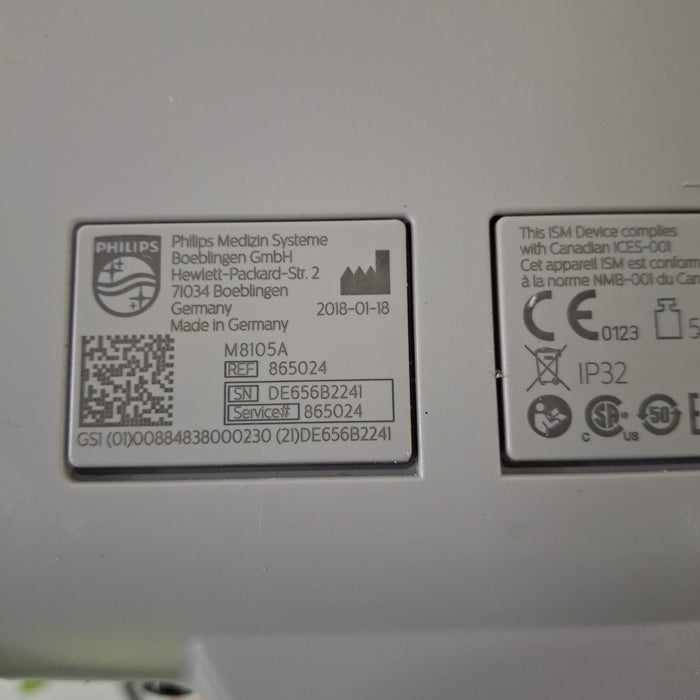 Philips Intellivue MP5 - ECG, Fast SpO2, NIBP, Press, Temp Patient Monitor