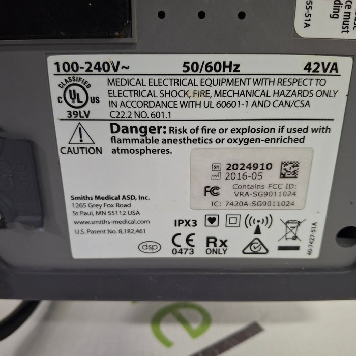 Smiths Medical Medfusion 4000 Syringe Infusion Pump
