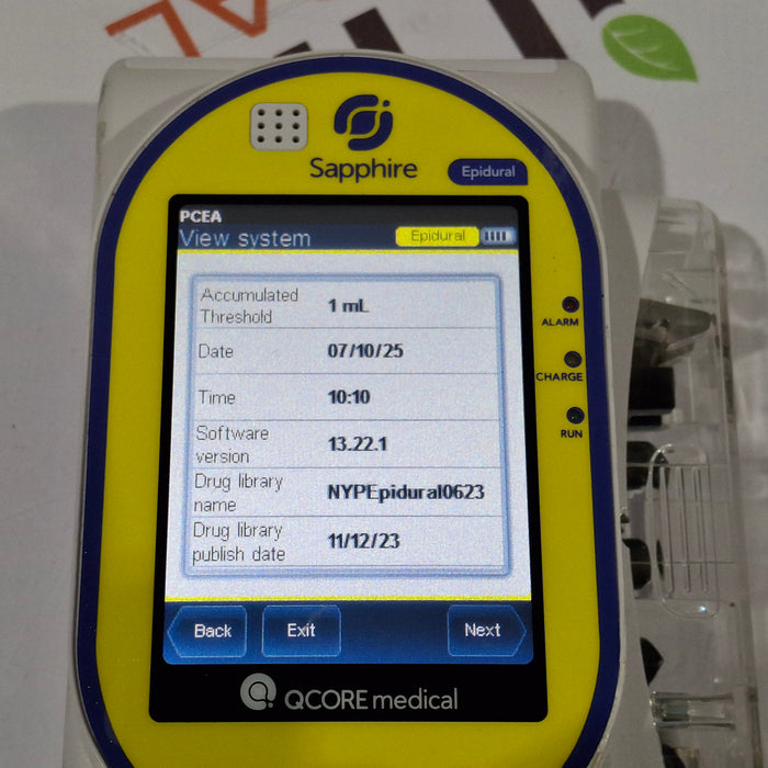 QCore Medical Sapphire Epidural Infusion Pump
