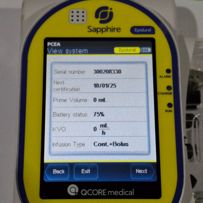 QCore Medical Sapphire Epidural Infusion Pump
