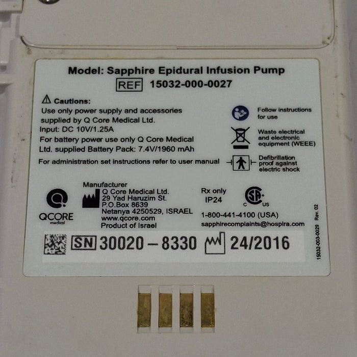 QCore Medical Sapphire Epidural Infusion Pump
