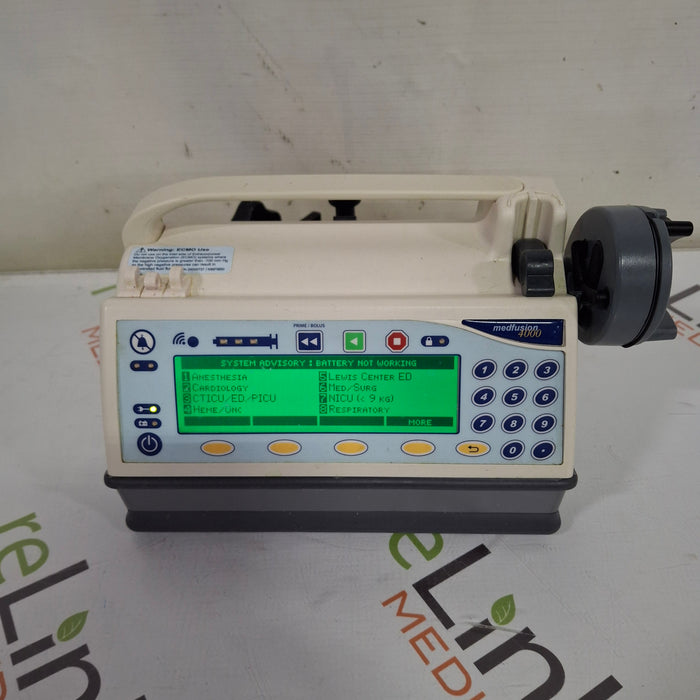 Smiths Medical Medfusion 4000 Syringe Infusion Pump