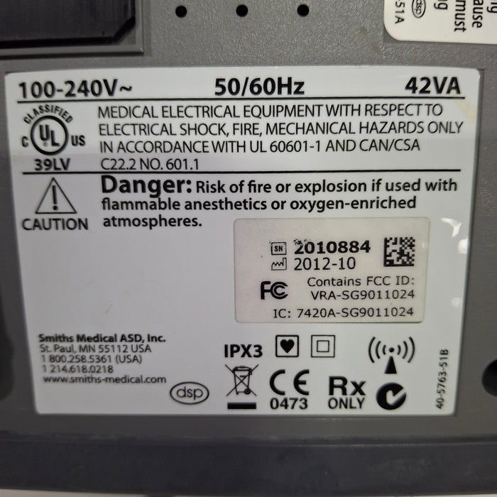 Smiths Medical Medfusion 4000 Syringe Infusion Pump