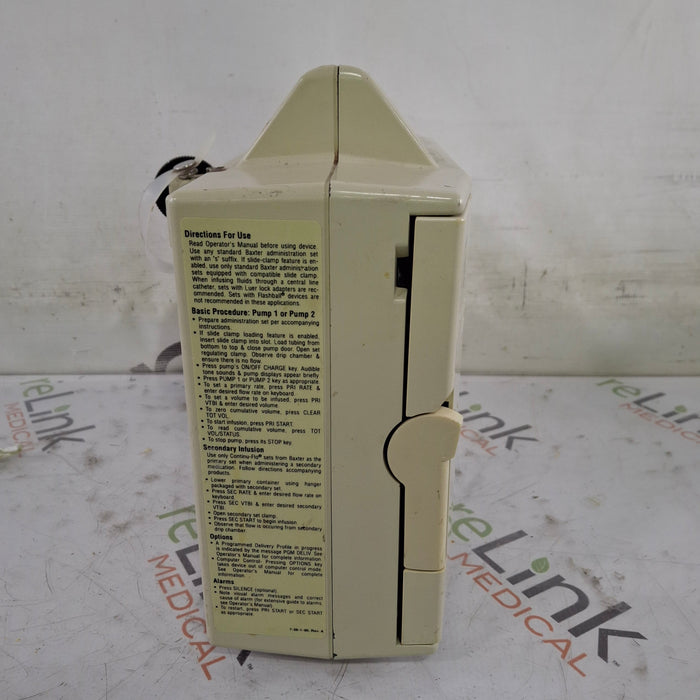 Baxter Flo-Gard 6301 Dual Channel Infusion Pump