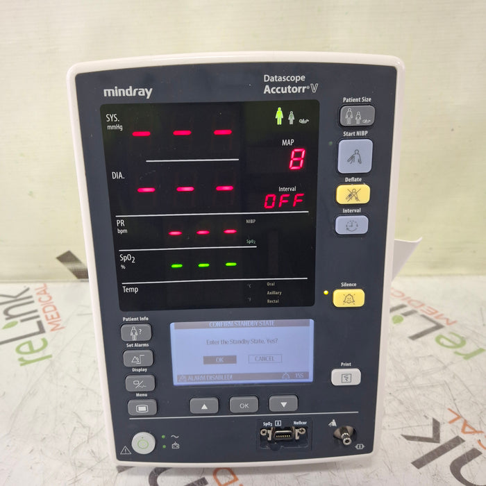 Mindray Datascope Accutorr V Vital Signs Monitor