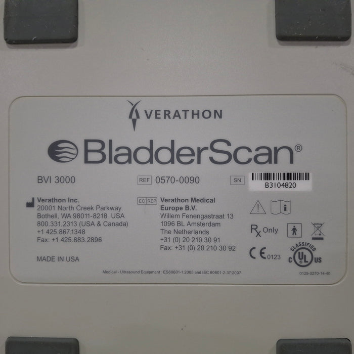 Verathon Medical, Inc BladderScan BVI 3000 Bladder Scanner